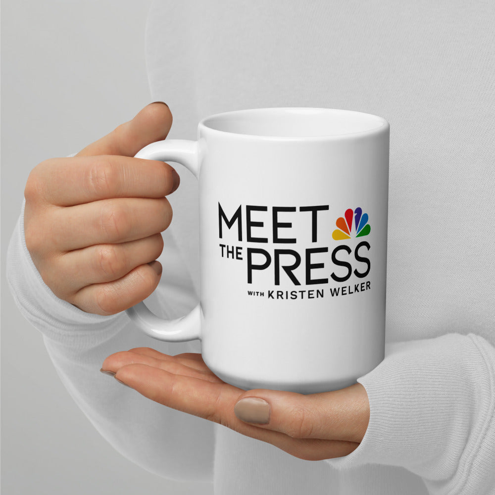 Meet The Press Logo White Mug