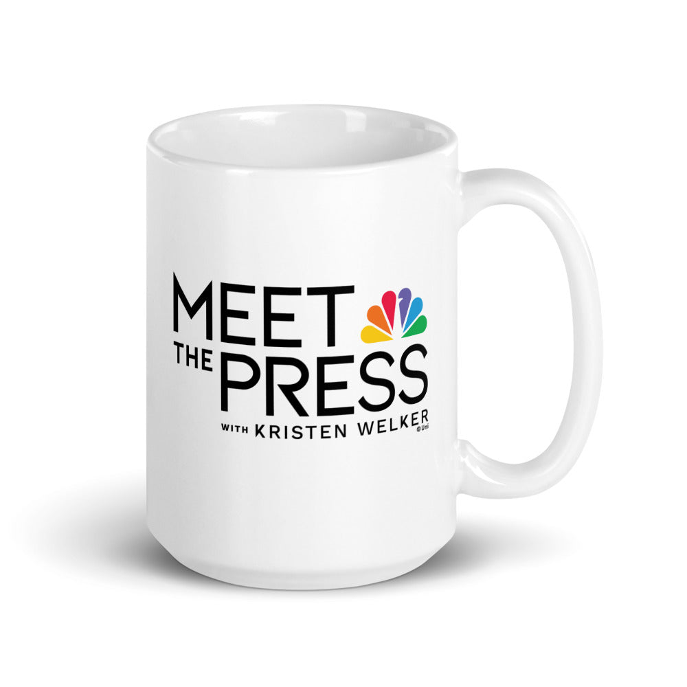 Meet The Press Logo White Mug