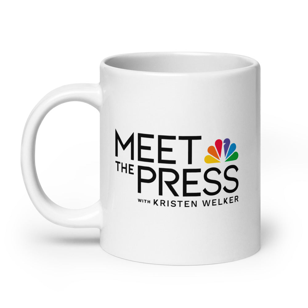 Meet The Press Logo White Mug