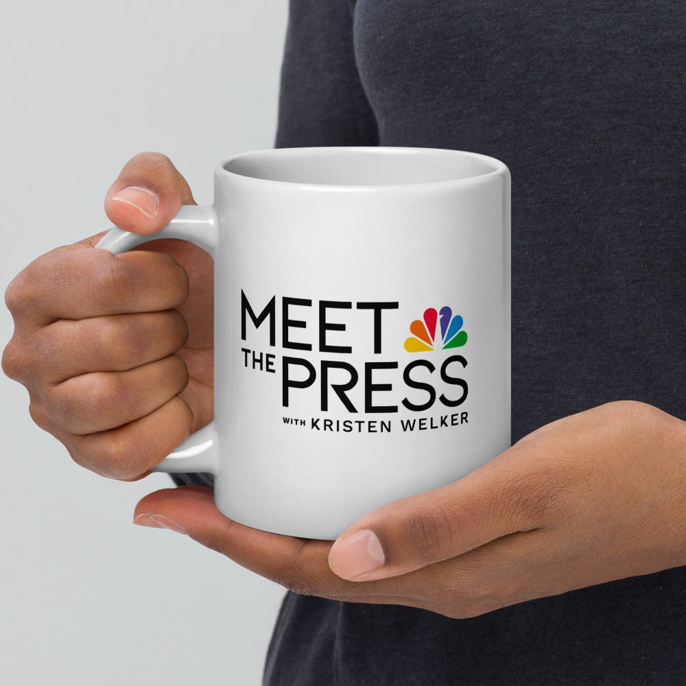 Meet The Press Logo White Mug