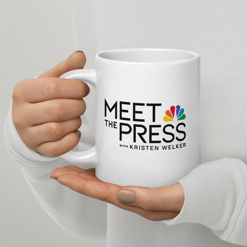 Meet The Press Logo White Mug