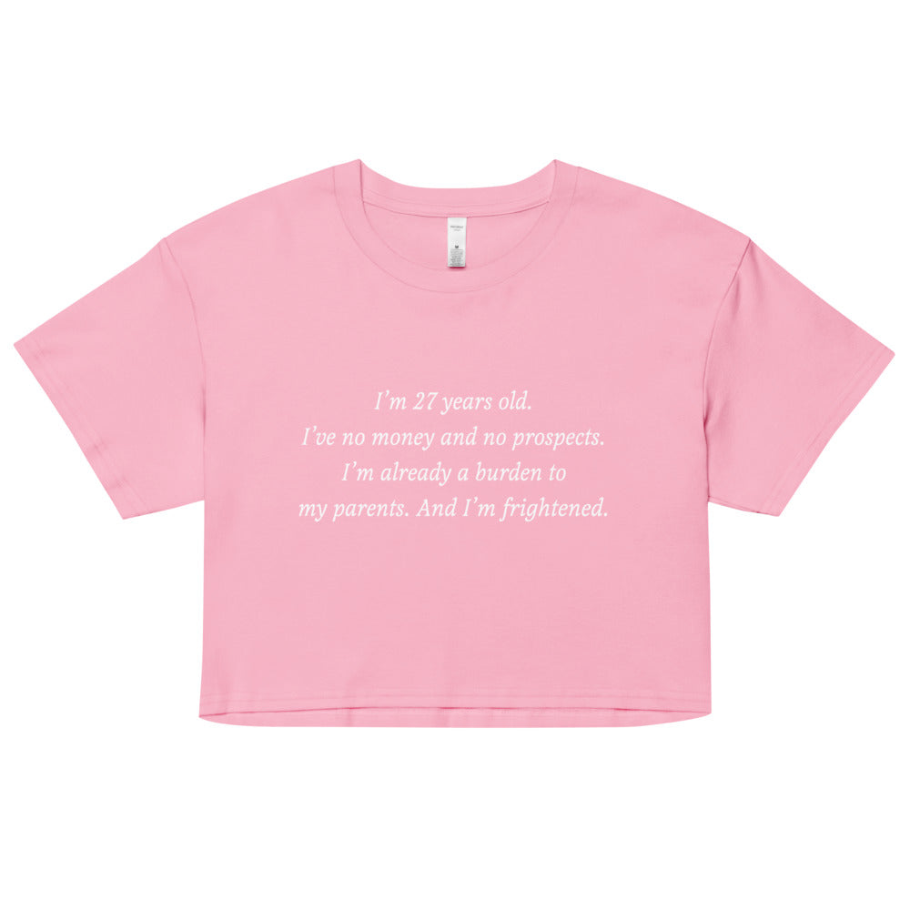 Pride & Prejudice No Money, No Prospects Women's Crop Top