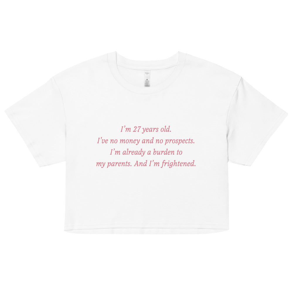 Pride & Prejudice No Money, No Prospects Women's Crop Top