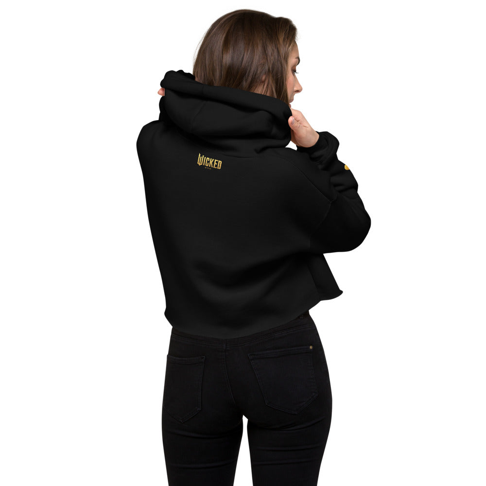 Wicked Gold "W" Women's Cropped Hoodie