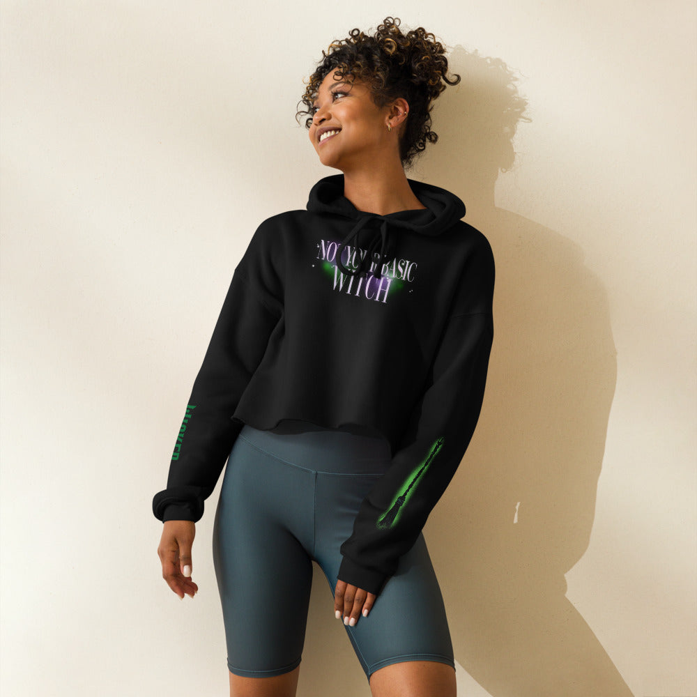 Wicked Not Your Basic Witch Cropped Hoodie