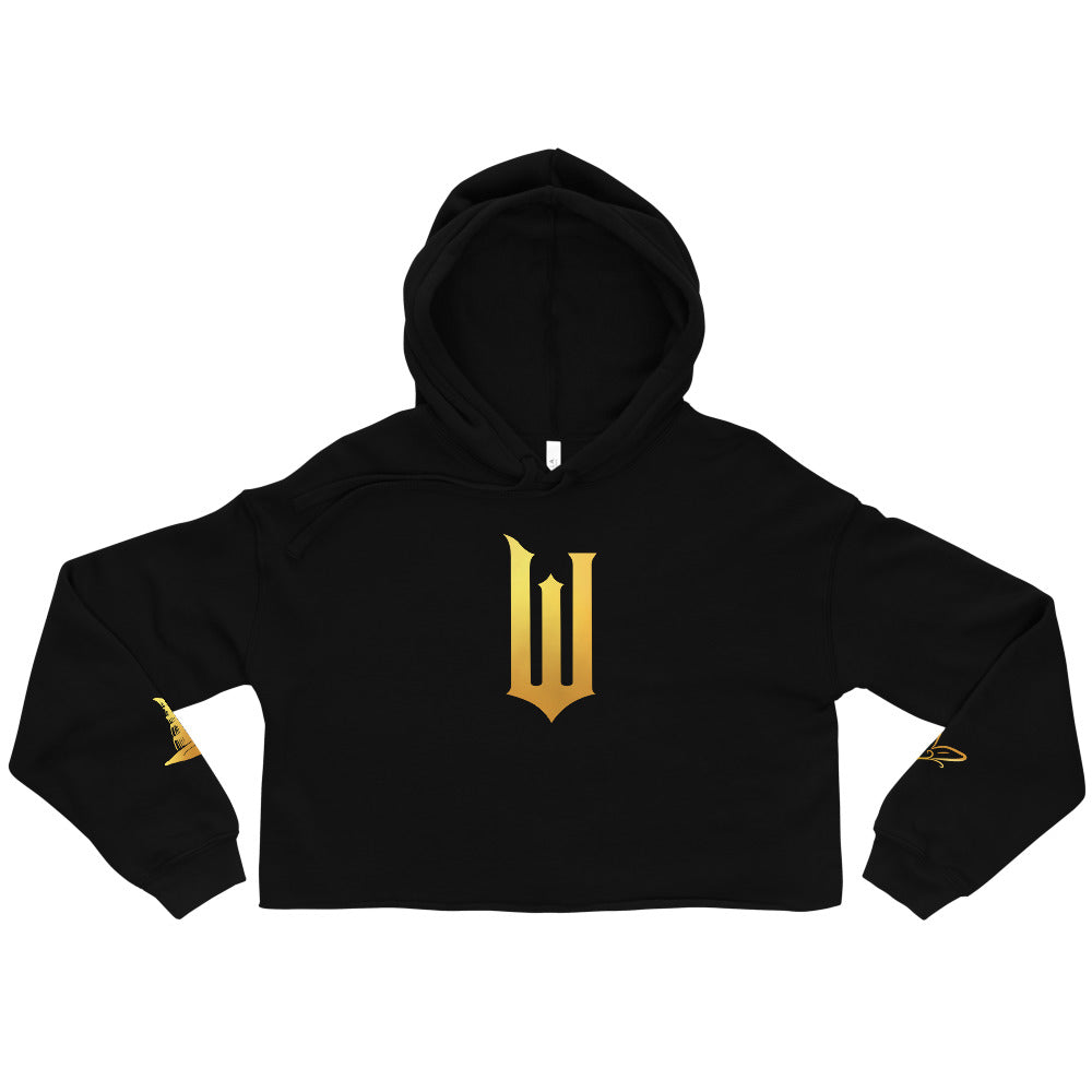 Wicked Gold "W" Women's Cropped Hoodie