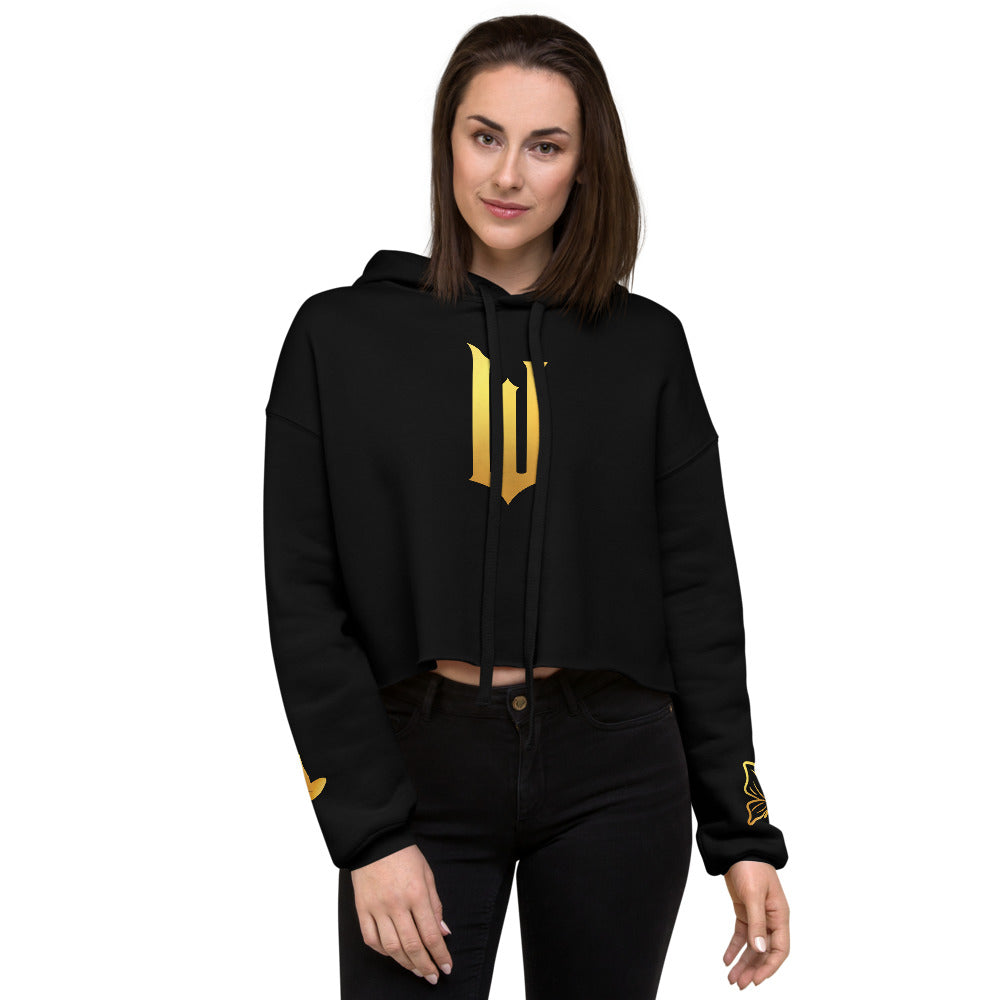 Wicked Gold "W" Women's Cropped Hoodie