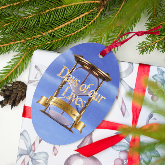 Days of Our Lives 60th Anniversary Wooden Ornament