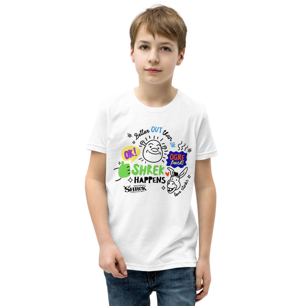 Shrek Collage Kids Unisex T-Shirt