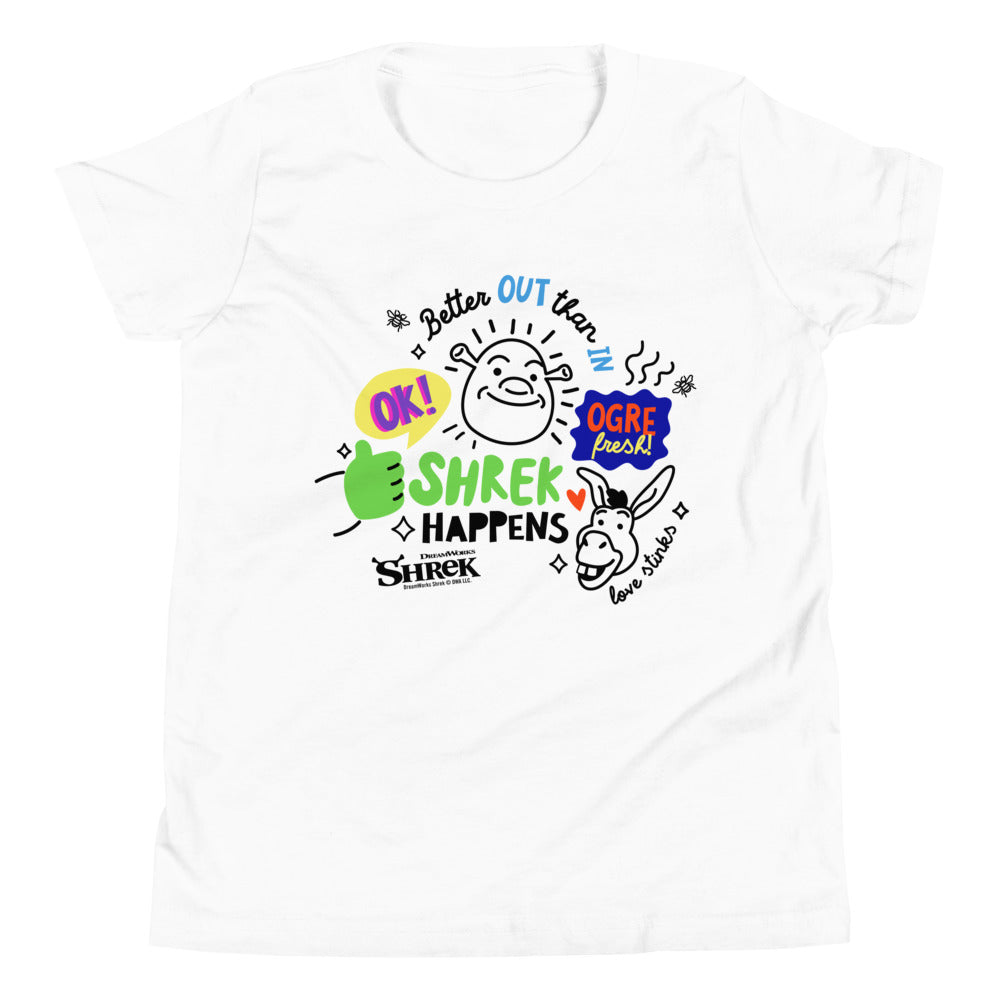 Shrek Collage Kids Unisex T-Shirt