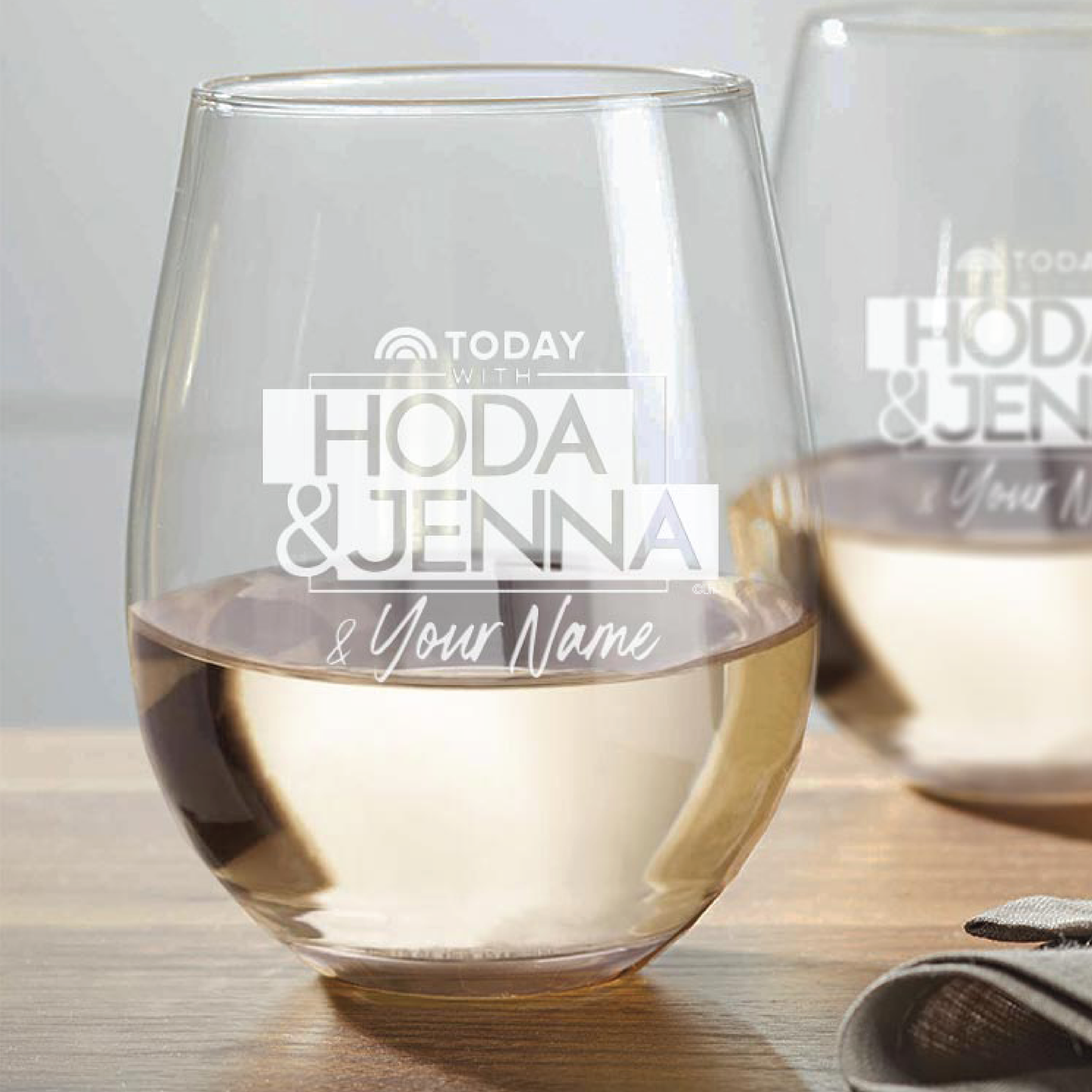 Desperate Housewives Logo Laser Engraved Stemless Wine Glass