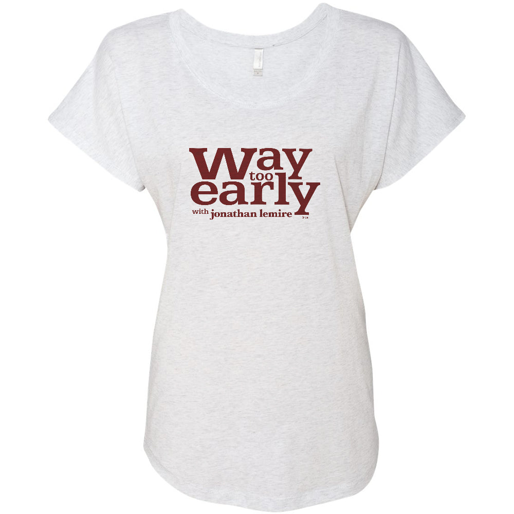 Way Too Early With Jonathan Lemire Logo Women's Tri-Blend T-Shirt