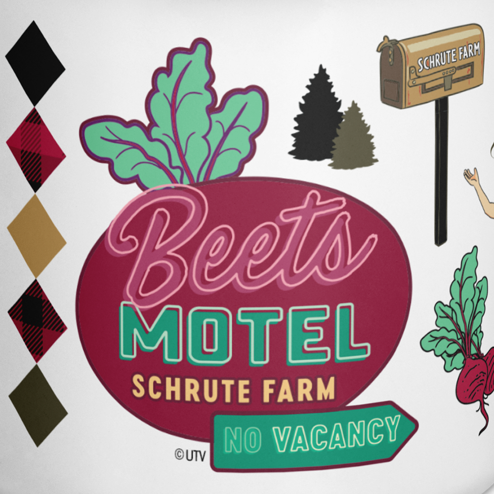 The Office Beets Motel Enamel Mug