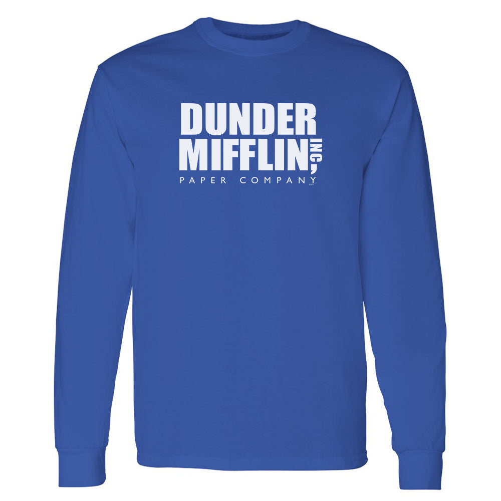 The Office Dunder Mifflin Adult Long Sleeve T-Shirt – NBC Store