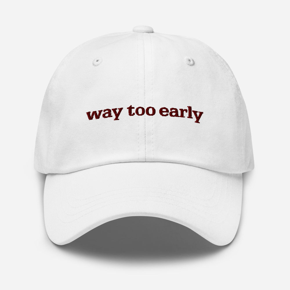 Way Too Early Logo Embroidered Hat With Jonathan Lemire